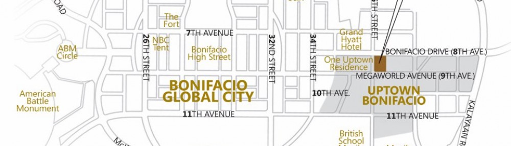 Megaworld properties at Fort Bonifacio Global City